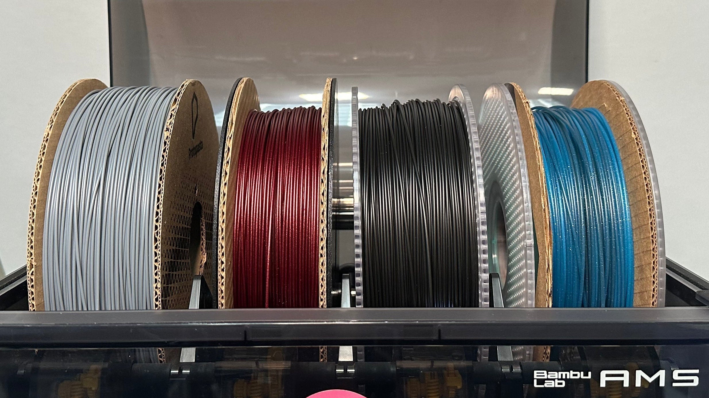 Bambu AMS multi color 3D print X1 Carbon