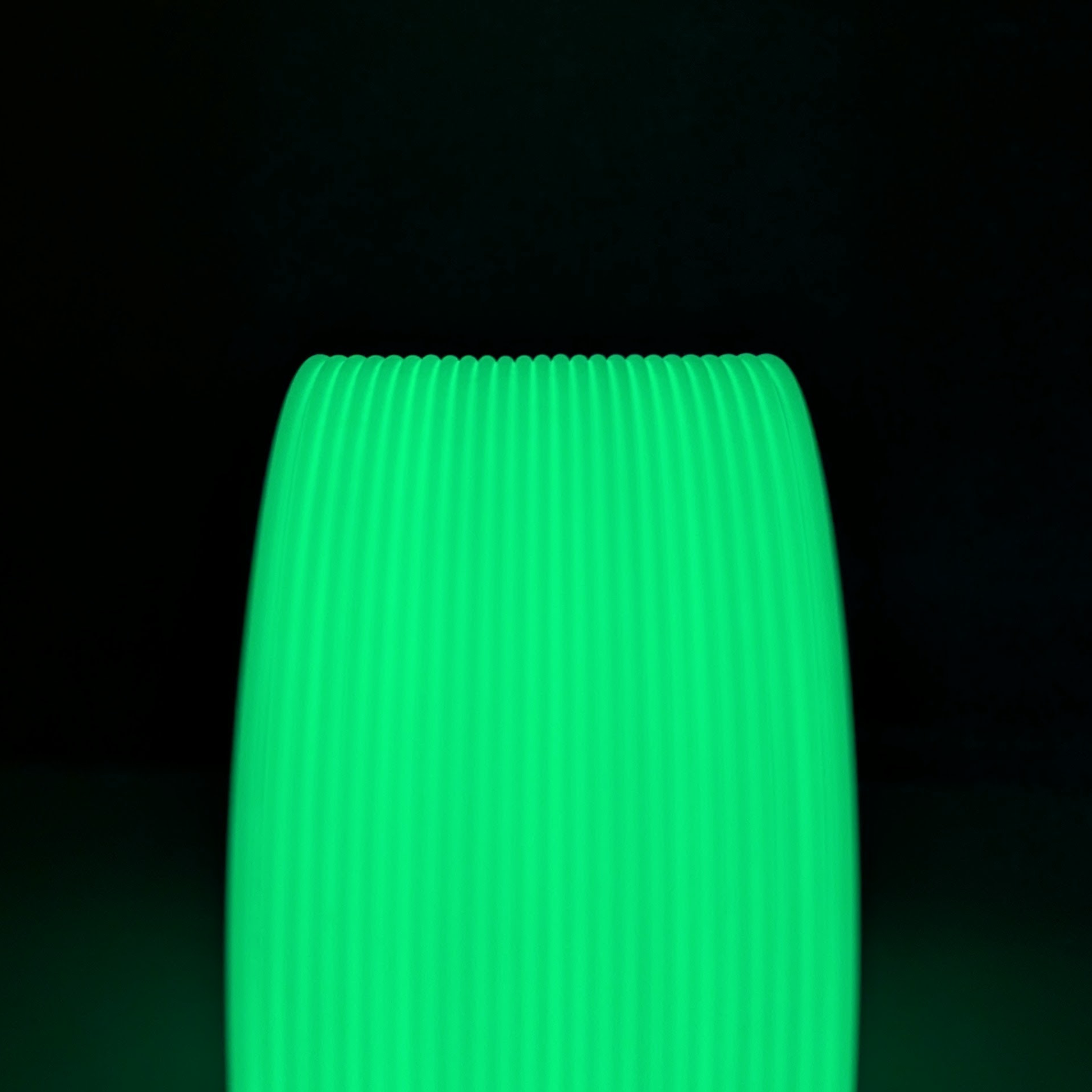 Green Glow-in-the-Dark, White