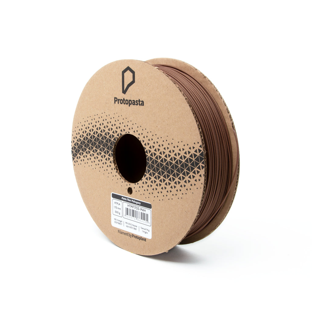 Mahogany Matte Fiber HTPLA | Mahogany Wood PLA Filament 1.75mm / 500g Spool / Mahogany