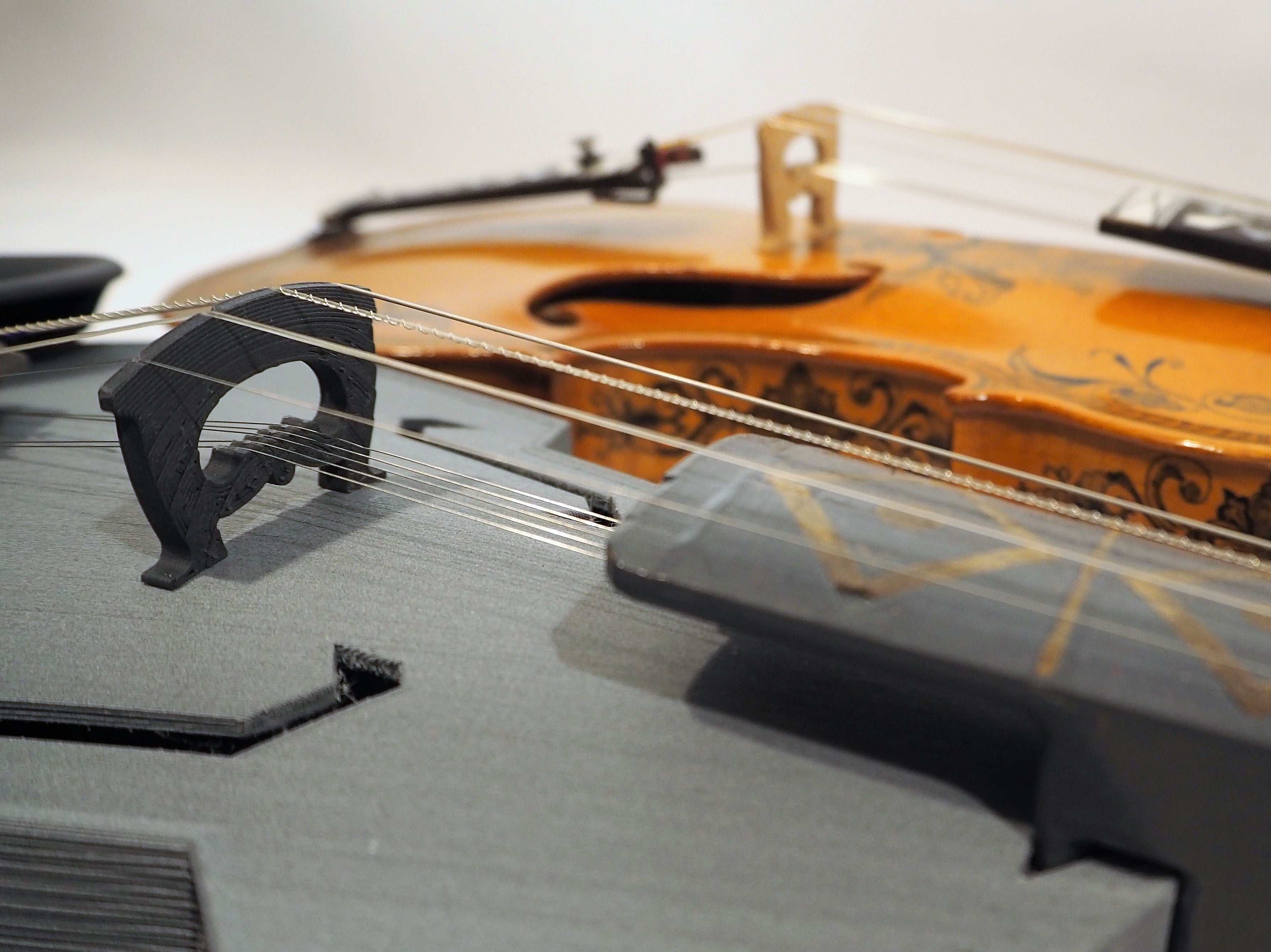 Hardanger Fiddle uses HTPLA-CF for Stiffness and Style