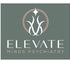 a green and pink logo from elevate minds psychiatry