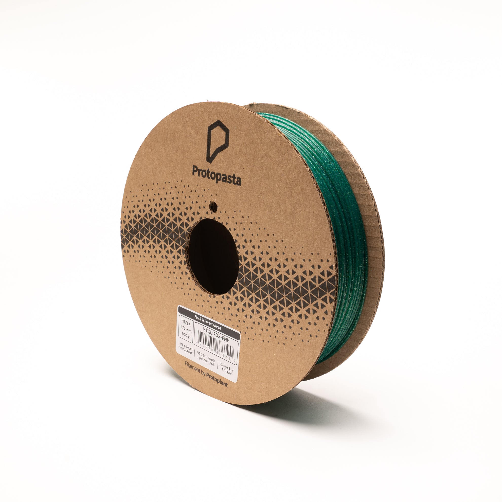 Fleck 'n Forest Green Glitter HTPLA | Green Glitter PLA